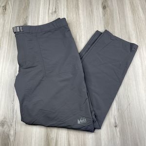 REI Co-op Pants Mens 42x32 Outdoor Hiking Nylon Belted Gray